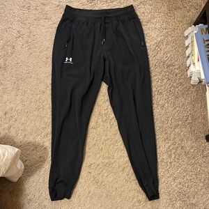 Under Armour Black Athletic Joggers, M